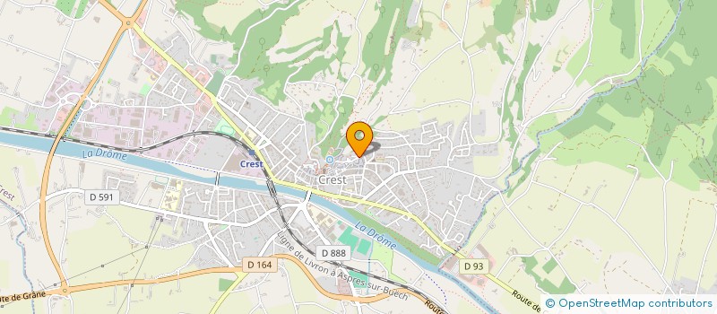 localisation de l'entreprise MONSIEUR MICAEL DUFOUR  CREST