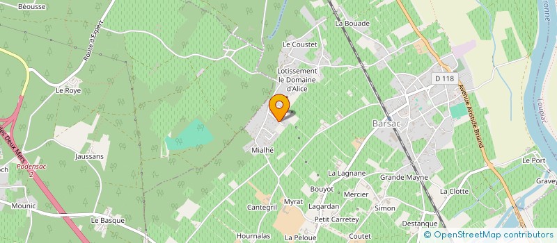 localisation de l'entreprise MONSIEUR MICAEL FERNANDES LOPES  BARSAC