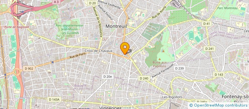 localisation de l'entreprise MONSIEUR MICHA SHER à MONTREUIL