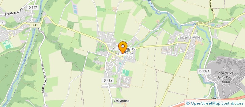 localisation de l'entreprise MONSIEUR MICHAEL ADAM  LAIZE-CLINCHAMPS