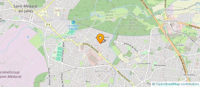 localisation de l'entreprise MONSIEUR MICHAEL ADJOUDJI KADHAFI  SAINT-MEDARD-EN-JALLES