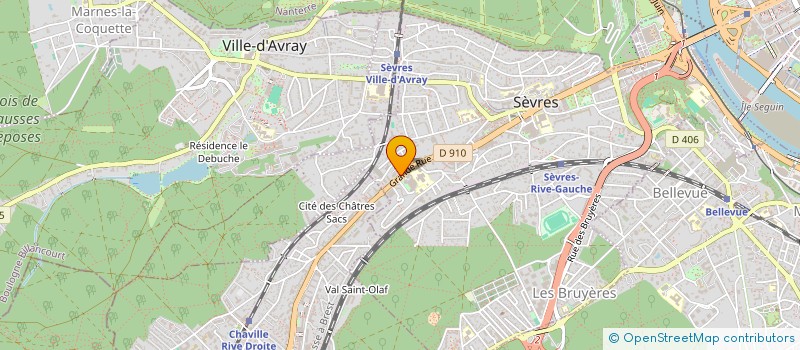 localisation de l'entreprise MONSIEUR MICHAEL AHOUANTO à SEVRES
