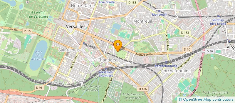 localisation de l'entreprise MONSIEUR MICHAEL AKNINE  VERSAILLES