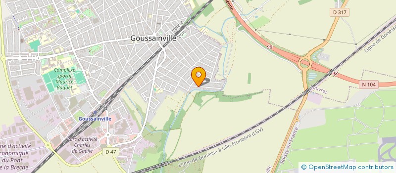 localisation de l'entreprise MONSIEUR MICHAEL ALVES  GOUSSAINVILLE