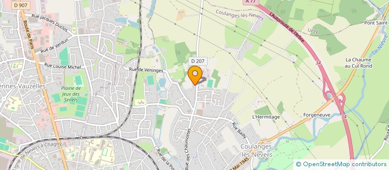 localisation de l'entreprise MONSIEUR MICHAEL ANDRE  COULANGES-LES-NEVERS