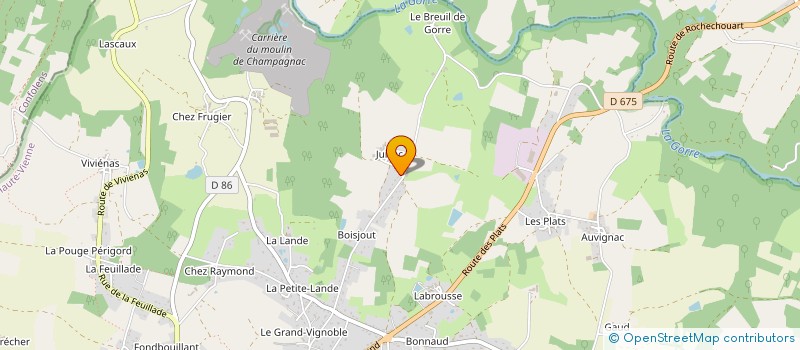 localisation de l'entreprise MONSIEUR MICHAEL ANDRIEUX  ROCHECHOUART