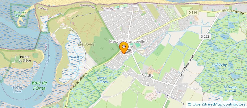 localisation de l'entreprise MONSIEUR MICHAEL ANQUETIL  MERVILLE-FRANCEVILLE-PLAGE
