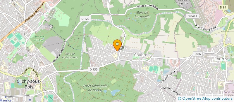 localisation de l'entreprise MONSIEUR MICHAEL ANTUNES COSTA  COUBRON