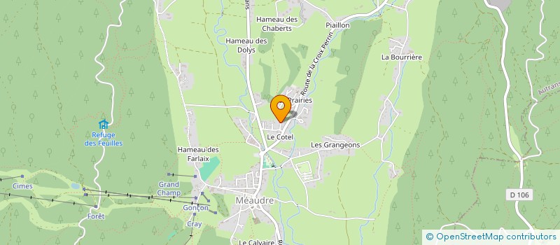 localisation de l'entreprise MONSIEUR MICHAEL ARENA  AUTRANS-MEAUDRE EN VERCORS