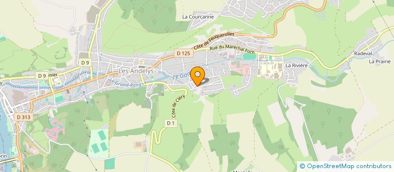 localisation de l'entreprise MONSIEUR MICHAEL AUBER à LES ANDELYS