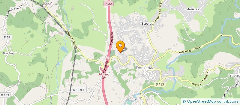 localisation de l'entreprise MONSIEUR MICHAEL AUBERT  DONZENAC