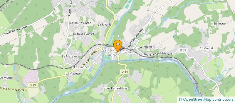 localisation de l'entreprise MONSIEUR MICHAEL BACH  SAINT-PRIEST-TAURION