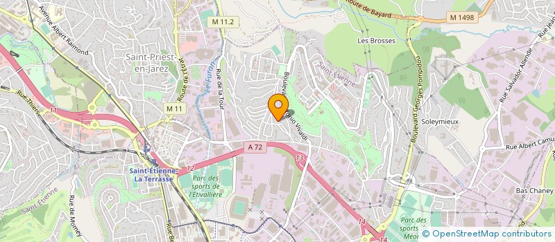 localisation de l'entreprise MONSIEUR MICHAEL BADINAND  LA TALAUDIERE