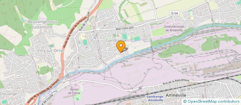 localisation de l'entreprise MONSIEUR MICHAEL BAETENS  GANDRANGE