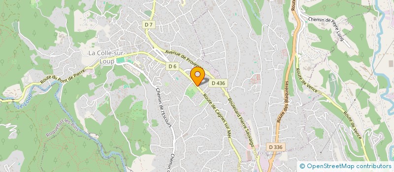 localisation de l'entreprise MONSIEUR MICHAEL BANNIER  LA COLLE-SUR-LOUP