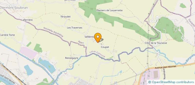 localisation de l'entreprise MONSIEUR MICHAEL BAPTISTE  CLERMONT-SOUBIRAN