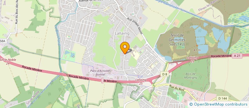 localisation de l'entreprise MONSIEUR MICHAEL BARBET  LALLAING