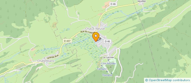 localisation de l'entreprise MONSIEUR MICHAEL BARBIER  CHAUX-NEUVE