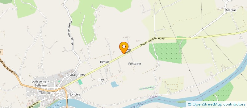 localisation de l'entreprise MONSIEUR MICHAEL BARDIN  CLAIRAC