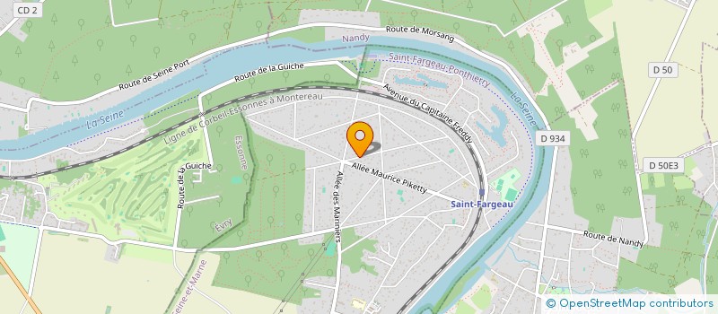 localisation de l'entreprise MONSIEUR MICHAEL BAREILHE  SAINT-FARGEAU-PONTHIERRY