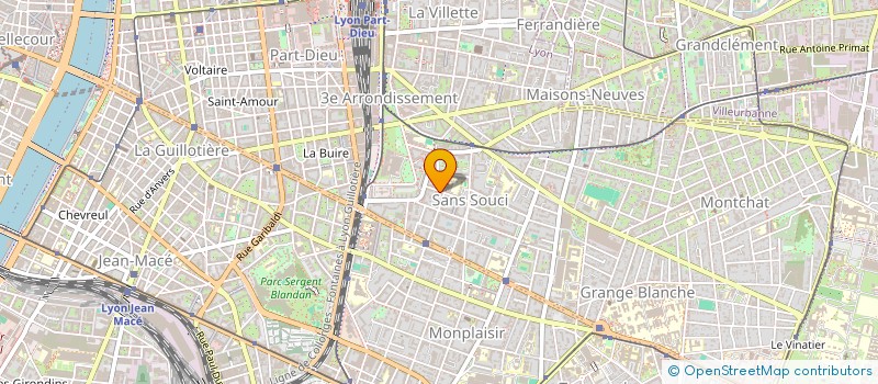 localisation de l'entreprise MONSIEUR MICHAEL BARGE  LYON