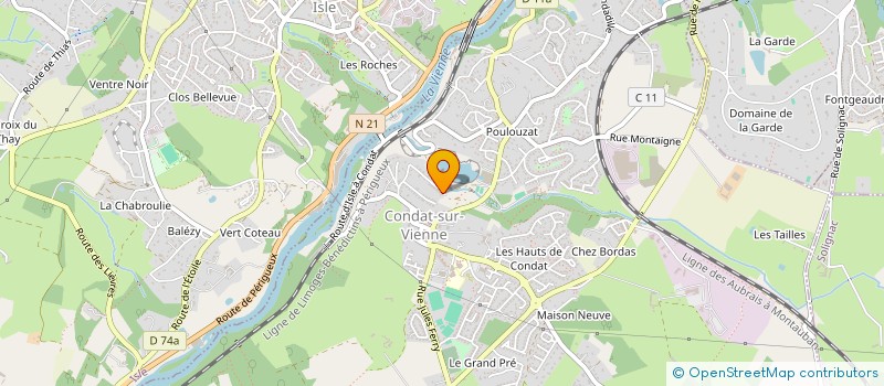 localisation de l'entreprise MONSIEUR MICHAEL BARRET à CONDAT-SUR-VIENNE
