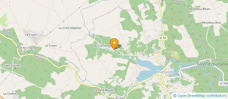 localisation de l'entreprise MONSIEUR MICHAEL BATT  HUELGOAT