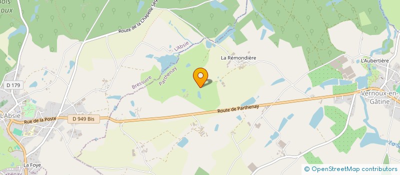 localisation de l'entreprise MONSIEUR MICHAEL BAUDRY  VERNOUX-EN-GATINE