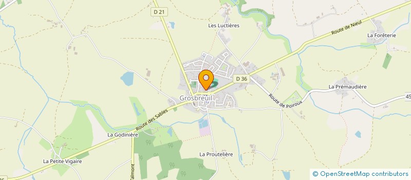 localisation de l'entreprise MONSIEUR MICHAEL BAUDRY à GROSBREUIL
