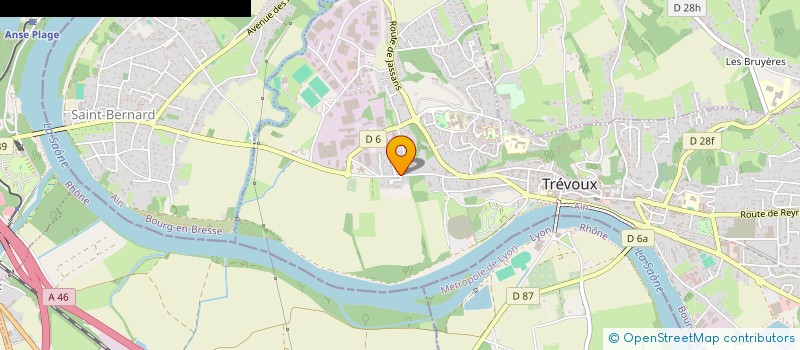 localisation de l'entreprise MONSIEUR MICHAEL BAUM  TREVOUX