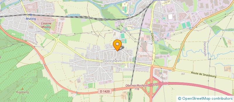 localisation de l'entreprise MONSIEUR MICHAEL BEAUMONT  DORLISHEIM