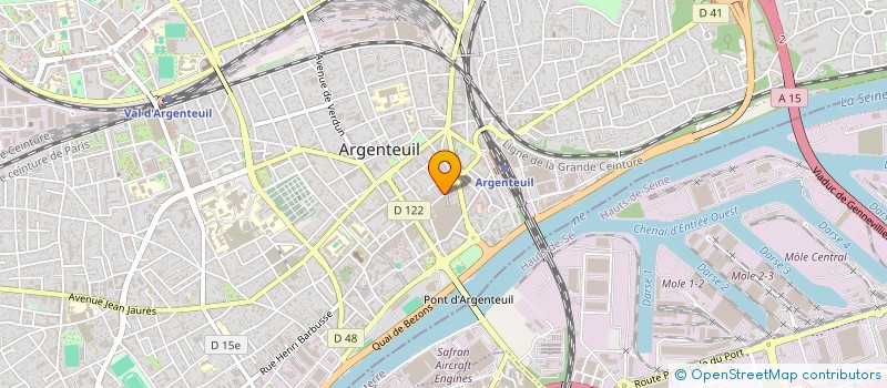 localisation de l'entreprise MONSIEUR MICHAEL BELLIARD  ARGENTEUIL