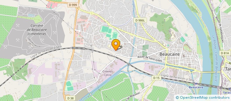 localisation de l'entreprise MONSIEUR MICHAEL BERARD  BEAUCAIRE