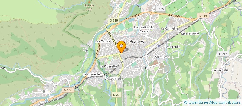 localisation de l'entreprise MONSIEUR MICHAEL BEROLD à PRADES