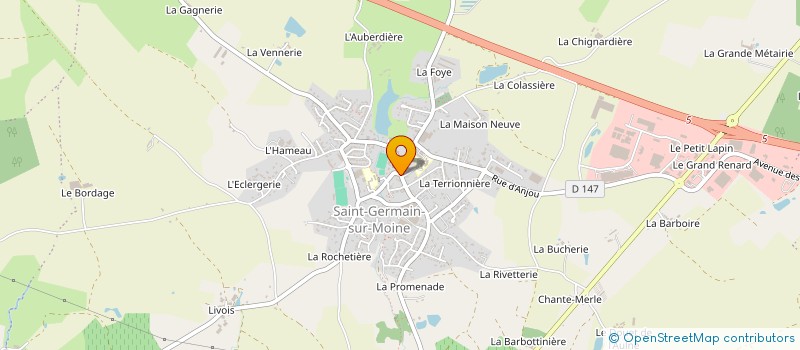 localisation de l'entreprise MONSIEUR MICHAEL BERTIN à SEVREMOINE