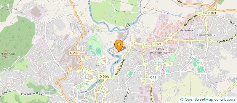 localisation de l'entreprise MONSIEUR MICHAEL BERTRAND  DAVEZIEUX