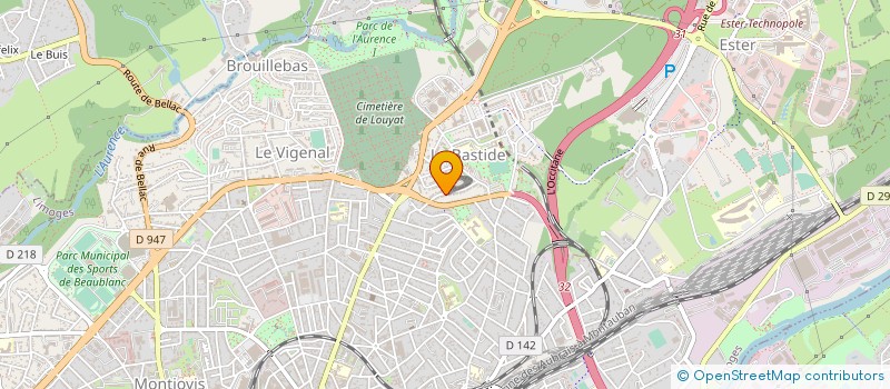 localisation de l'entreprise MONSIEUR MICHAEL BETTINELLI à LIMOGES