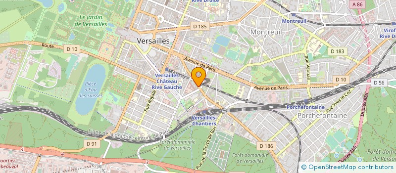 localisation de l'entreprise MONSIEUR MICHAEL BEURDOUCHE à VERSAILLES