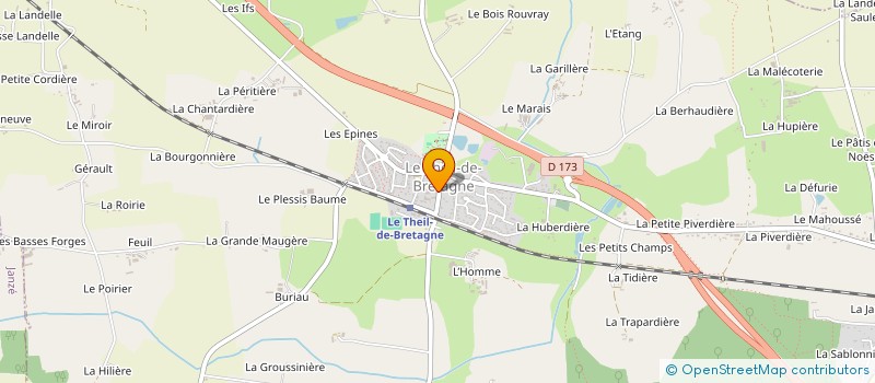 localisation de l'entreprise MONSIEUR MICHAEL BODINIER  LE THEIL-DE-BRETAGNE