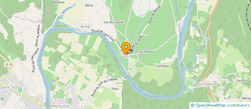 localisation de l'entreprise MONSIEUR MICHAEL BONFANTI  CREYSSE