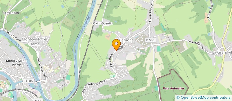 localisation de l'entreprise MONSIEUR MICHAEL BONNEAU  CHARLEVILLE-MEZIERES