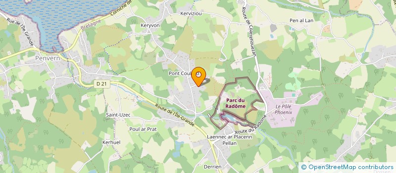 localisation de l'entreprise MONSIEUR MICHAEL BONNET  PLEUMEUR-BODOU