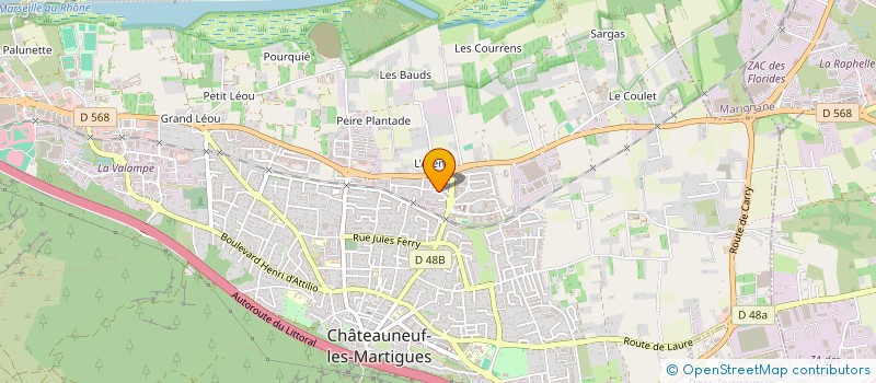 localisation de l'entreprise MONSIEUR MICHAEL BOSQUI  CHATEAUNEUF-LES-MARTIGUES