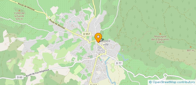 localisation de l'entreprise MONSIEUR MICHAEL BOSSUT  AUPS