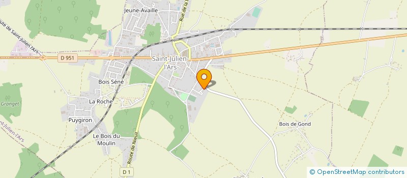 localisation de l'entreprise MONSIEUR MICHAEL BOUIGEON  SAINT-JULIEN-L'ARS