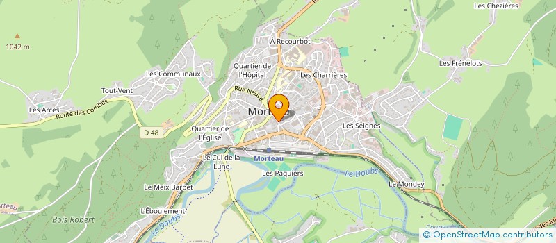 localisation de l'entreprise MONSIEUR MICHAEL BOULNOIS à MORTEAU