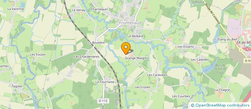 localisation de l'entreprise MONSIEUR MICHAEL BOULON  FRONTENAUD