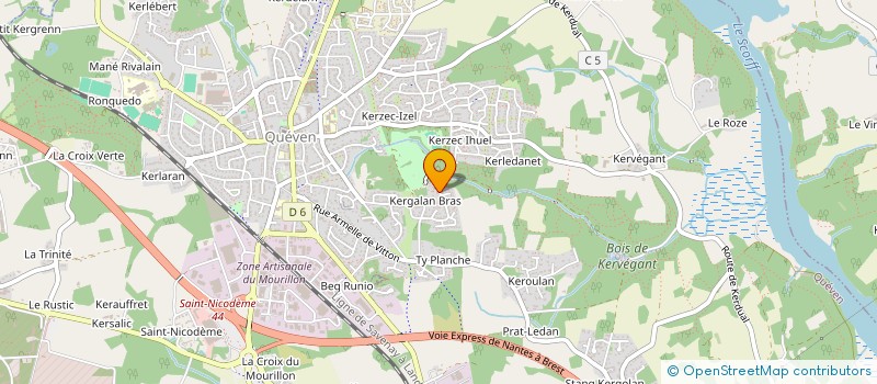 localisation de l'entreprise MONSIEUR MICHAEL BOURGEOIS  QUEVEN