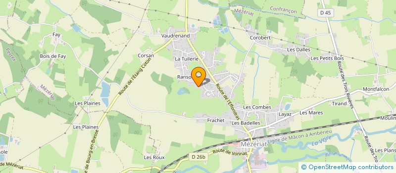 localisation de l'entreprise MONSIEUR MICHAEL BOURRET  MEZERIAT