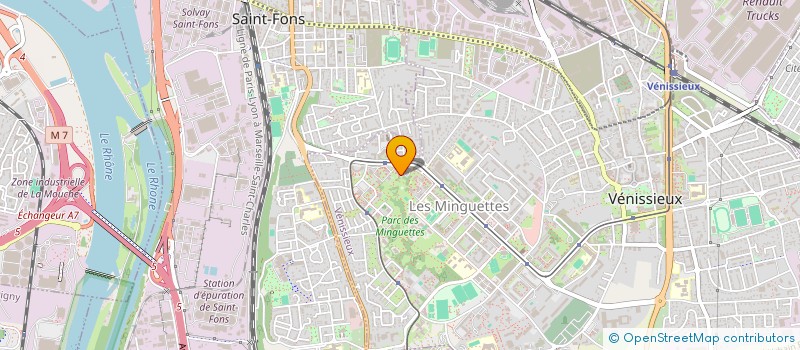 localisation de l'entreprise MONSIEUR MICHAEL BOUTON  VENISSIEUX